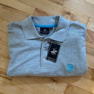 Beverly Hills Polo Club Short-Sleeve Polo Gray Men's XL‎ (NWT)